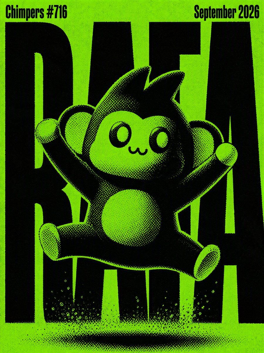 Duotone Halftone Character Poster
