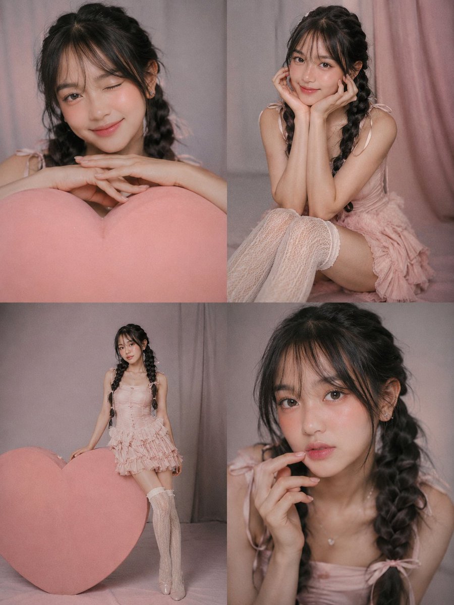 Nostalgic Japanese Studio Portrait Collage