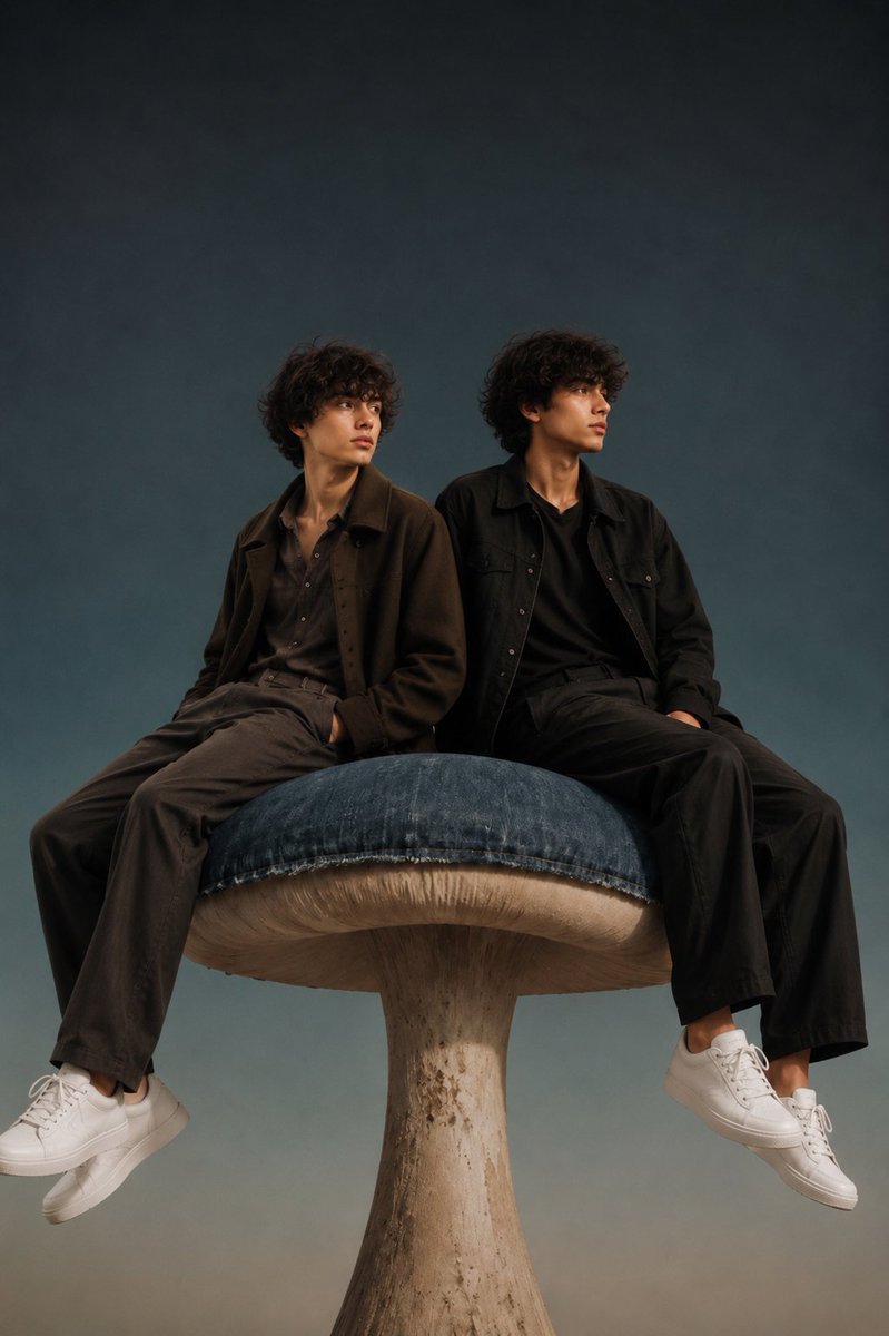 Two Models on a Giant Mushroom