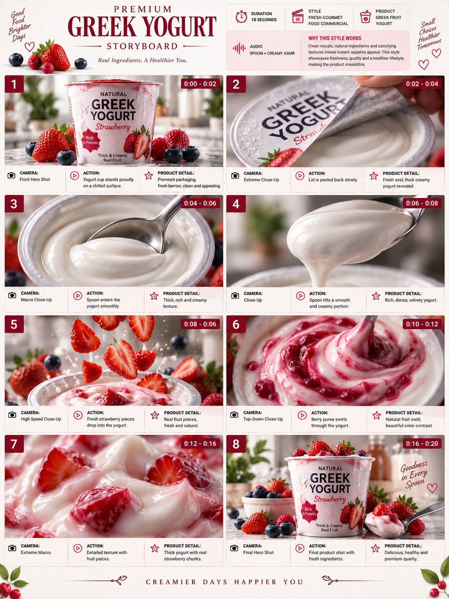 High-End Yogurt Commercial Project