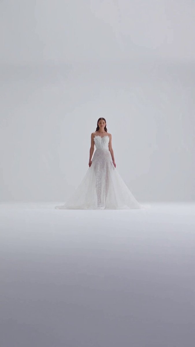 Haute Couture Feather Gown Fashion Film