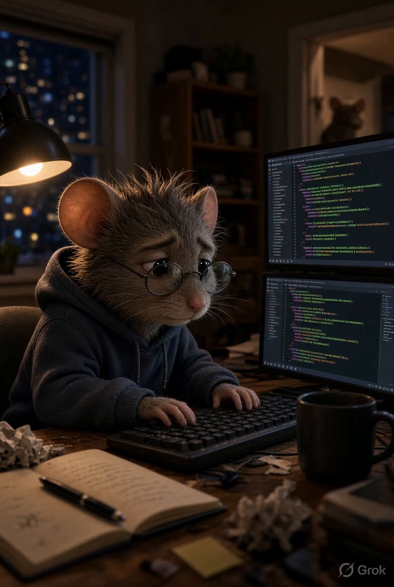 Humorous Software Developer Mouse Video Prompt