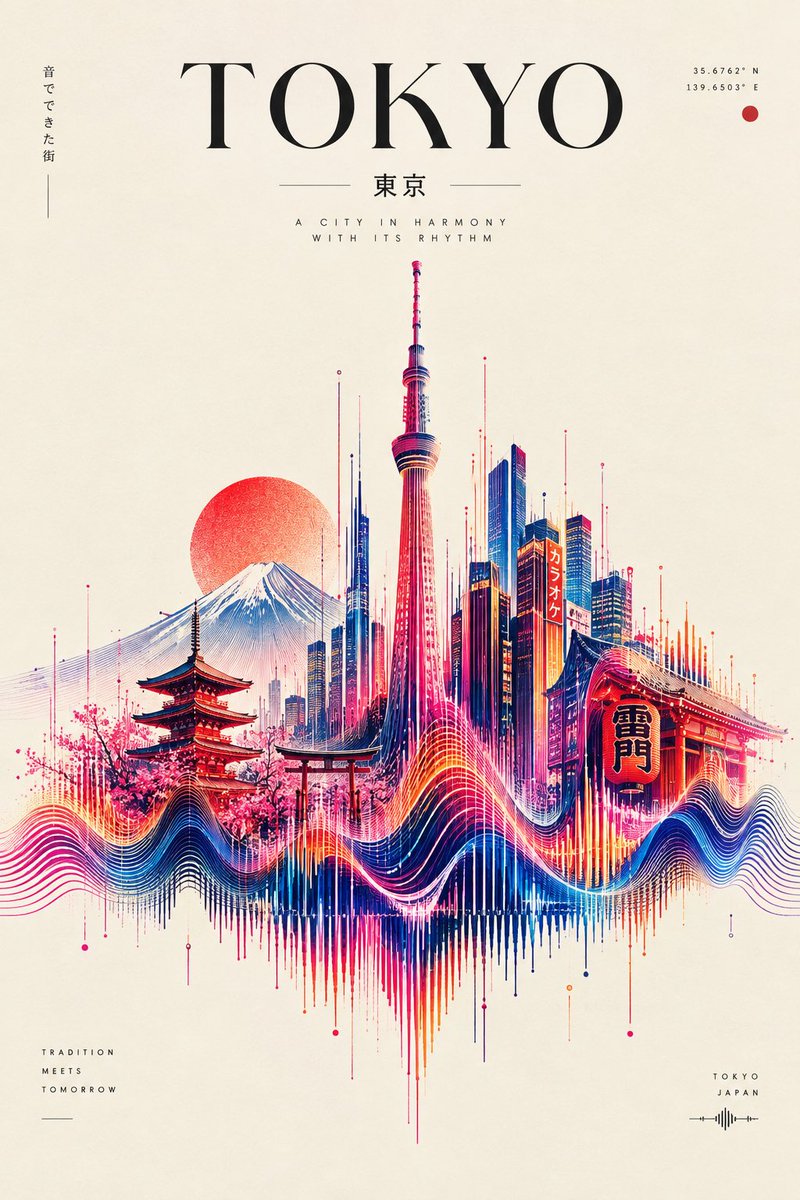 Soundwave Cityscape Editorial Art