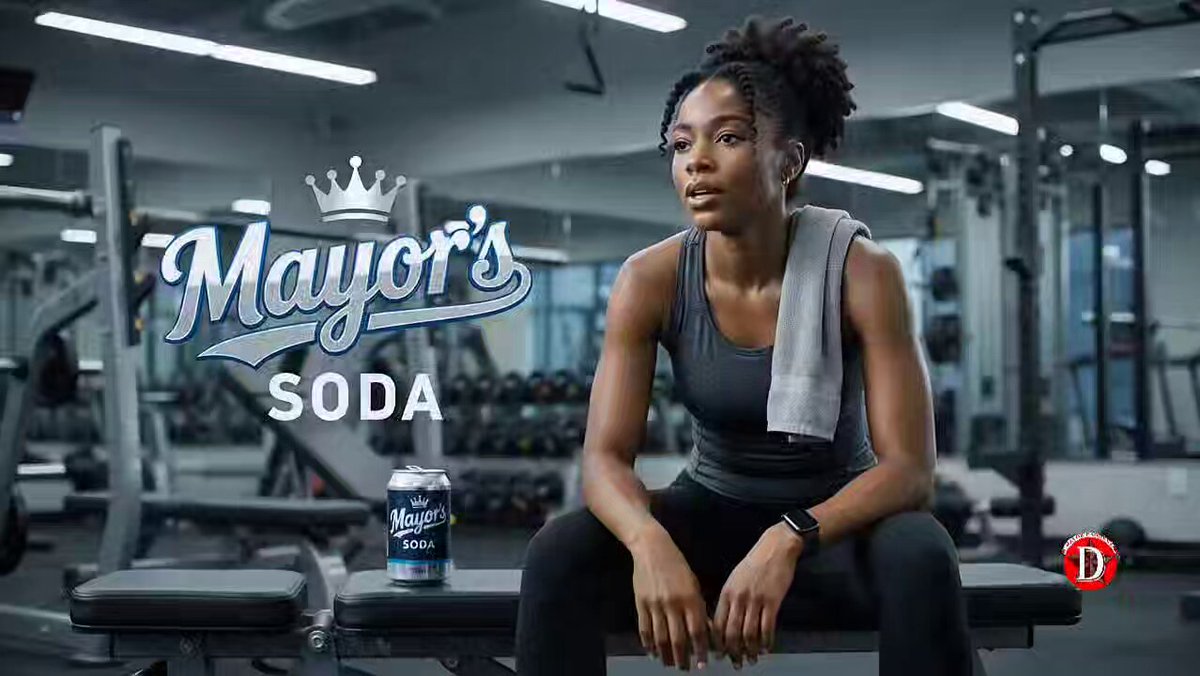 High-Energy Fitness Soda Ad