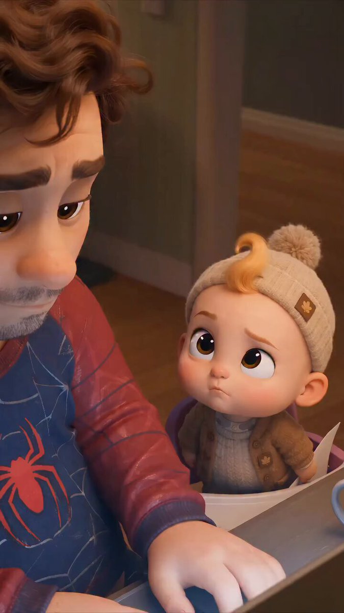 Pixar-Style Father and Daughter Hug