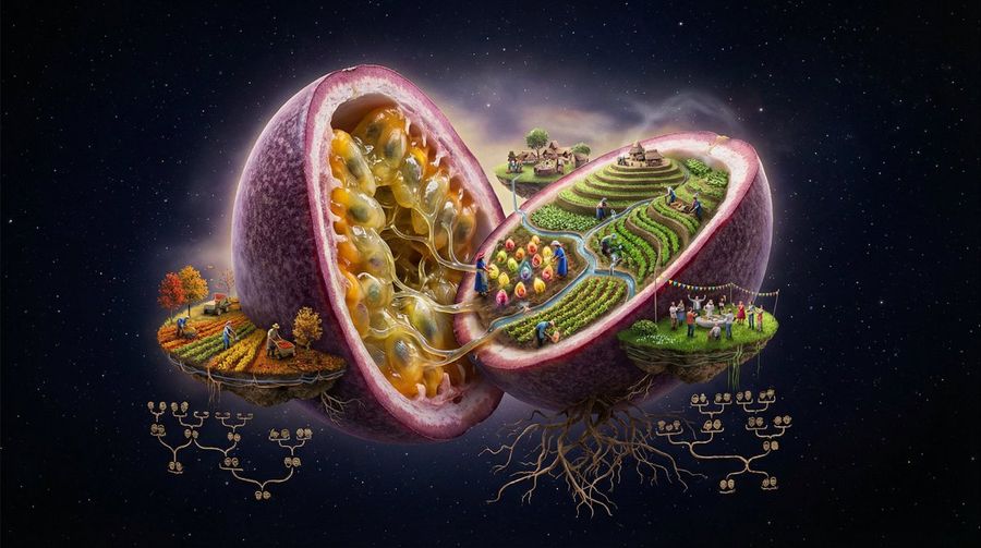 Surreal Agricultural Civilization in Fruit