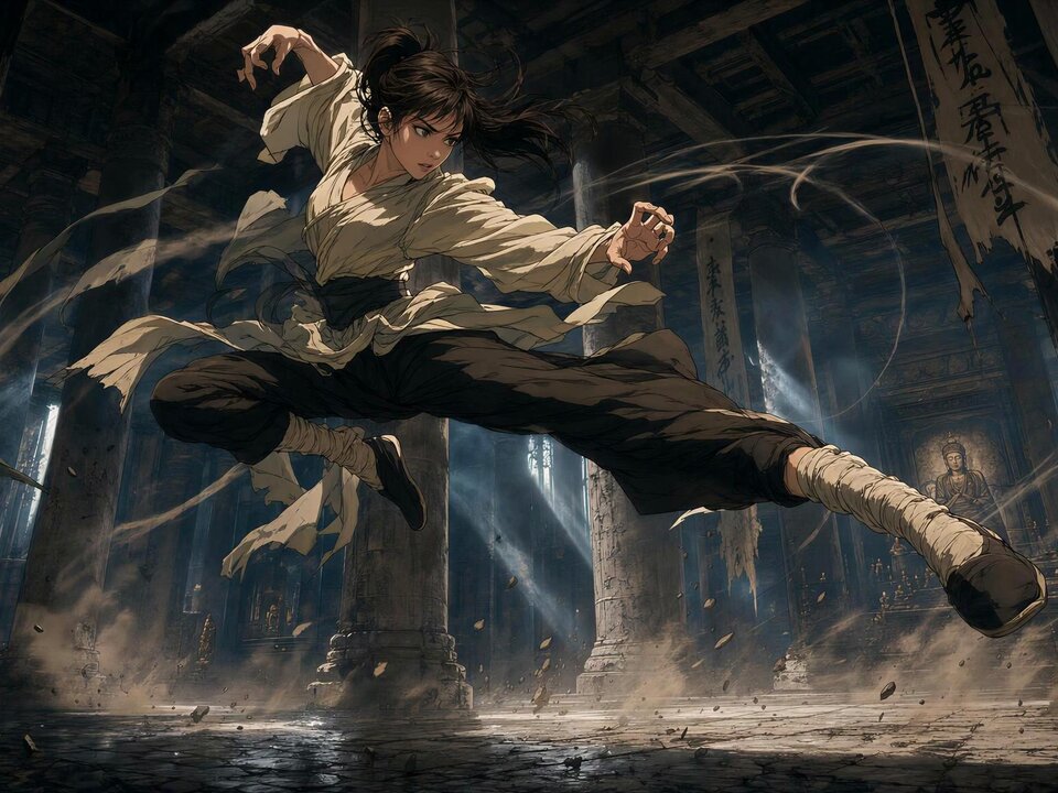Cinematic Kung Fu Anime Video