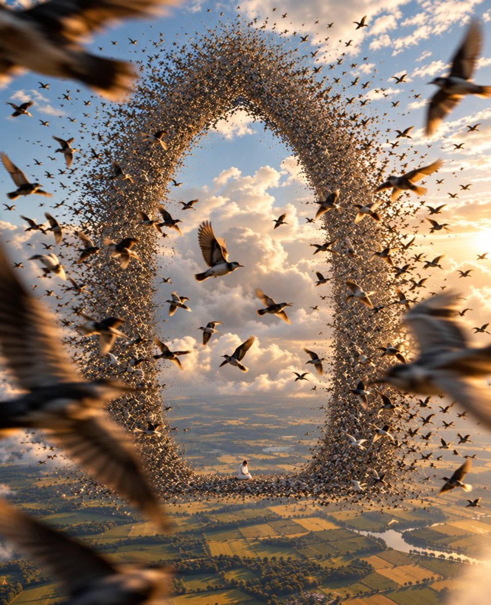 Giant Bird Gate in the Sky
