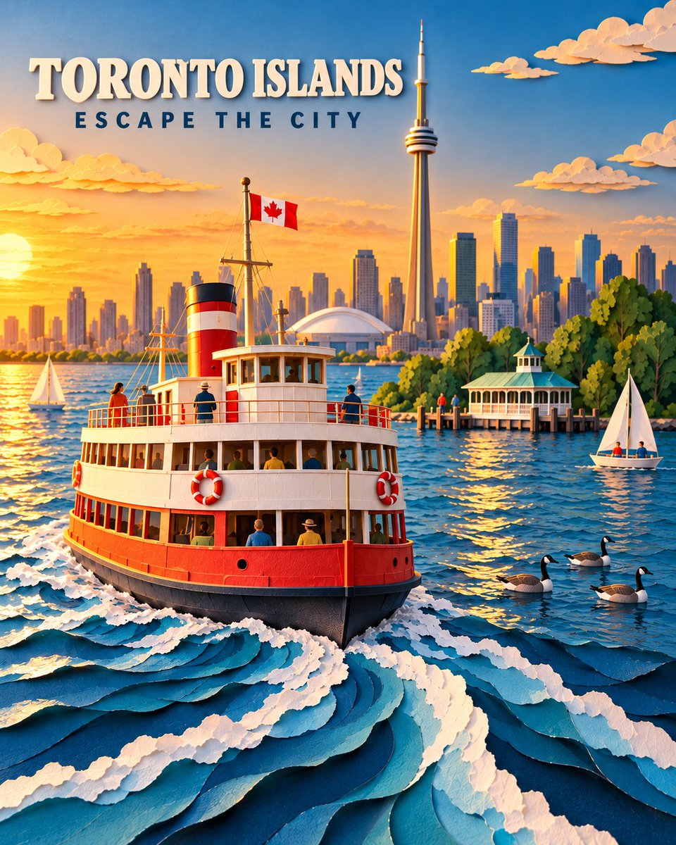 Handmade Paper Art Travel Poster