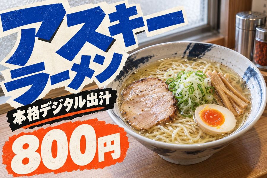Natural Ramen Advertising Poster