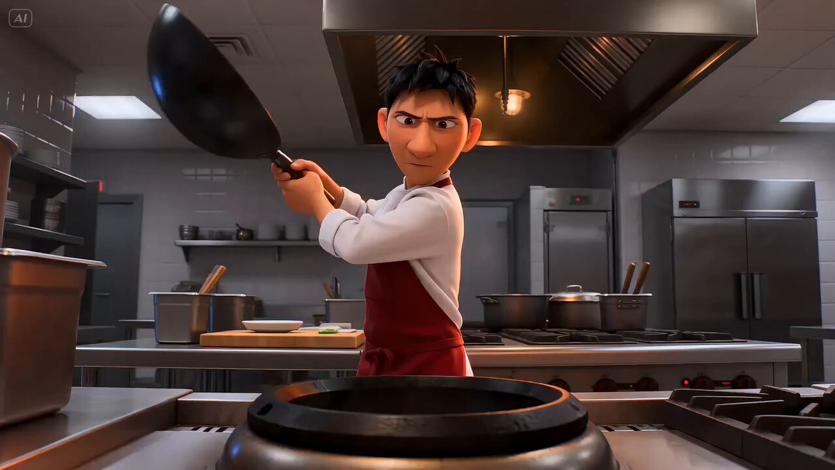 Cinematic Chef Cooking Performance