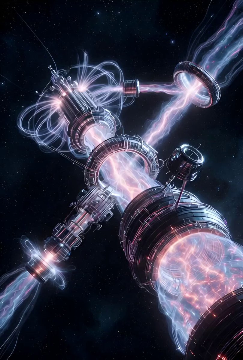 Quantum Physics Space Scene