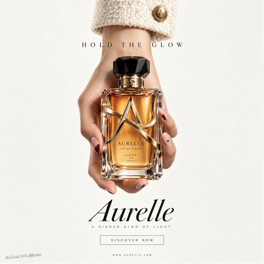 Luxury Perfume Bottle Poster