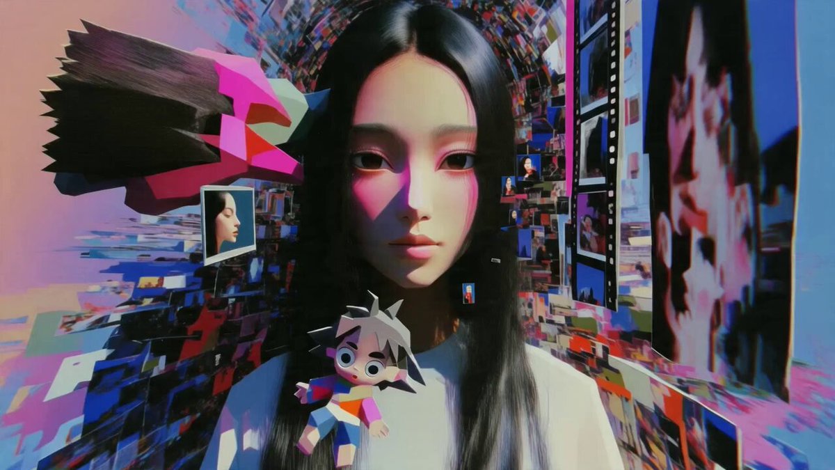 Glitch Art Multi-Dimensional Face Morphing