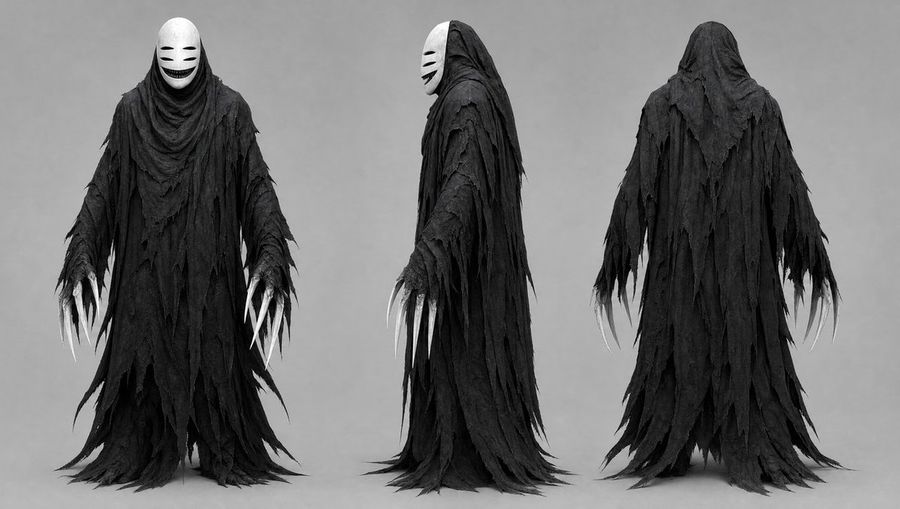 Shadow Ghost Three-View Drawing