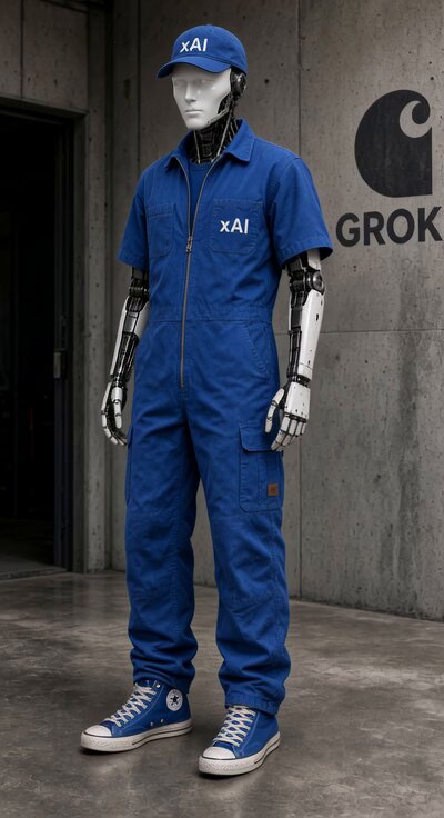 Grok Humanoid Robot Jumpsuit Video
