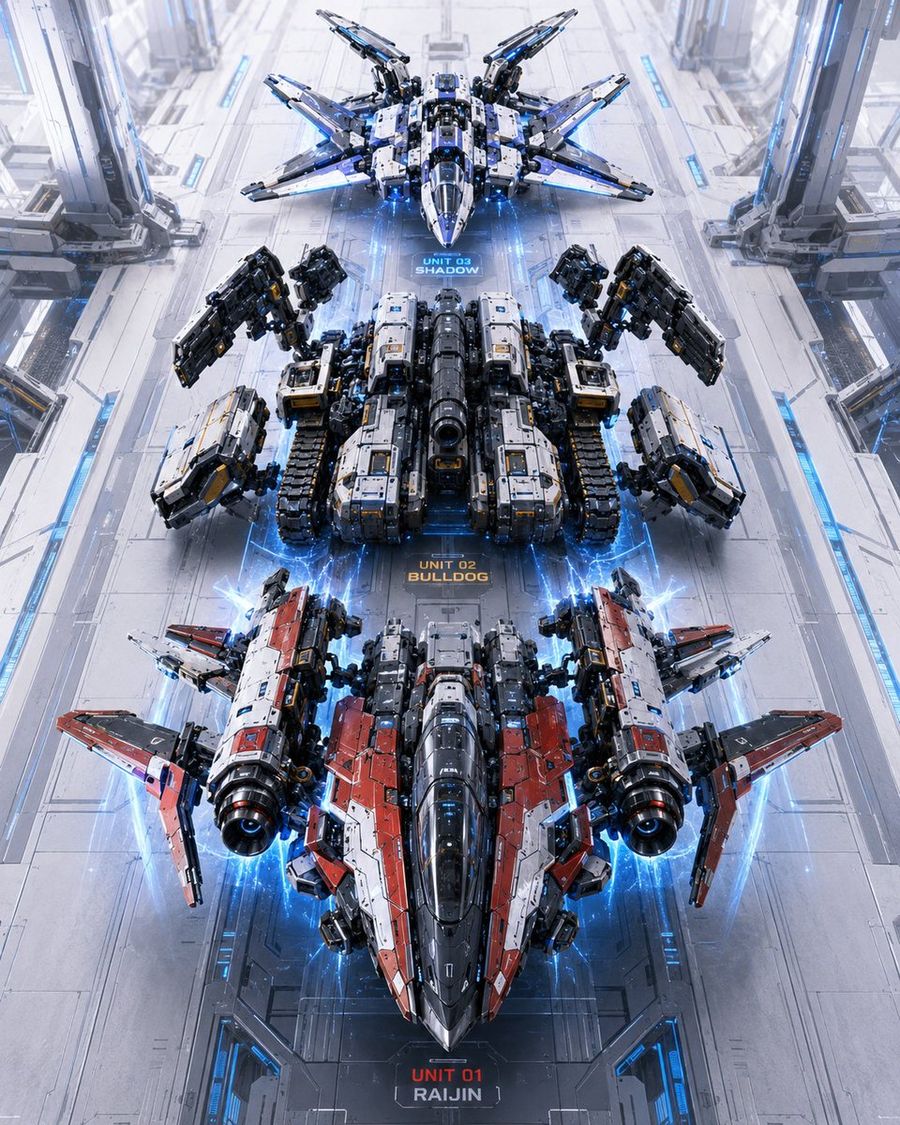 Three-Unit Mecha Combination Lineup