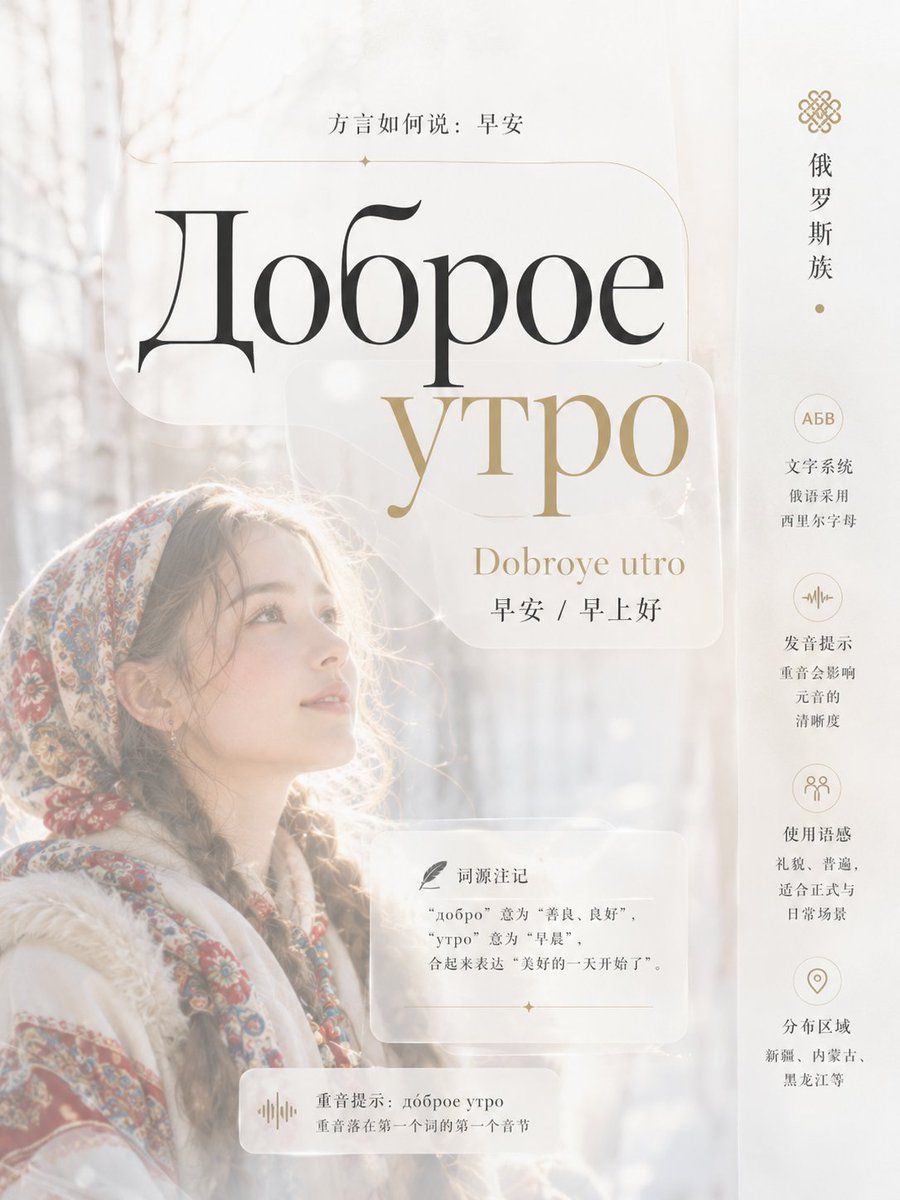 Ethnic Dialect Infographic Aesthetic Typography