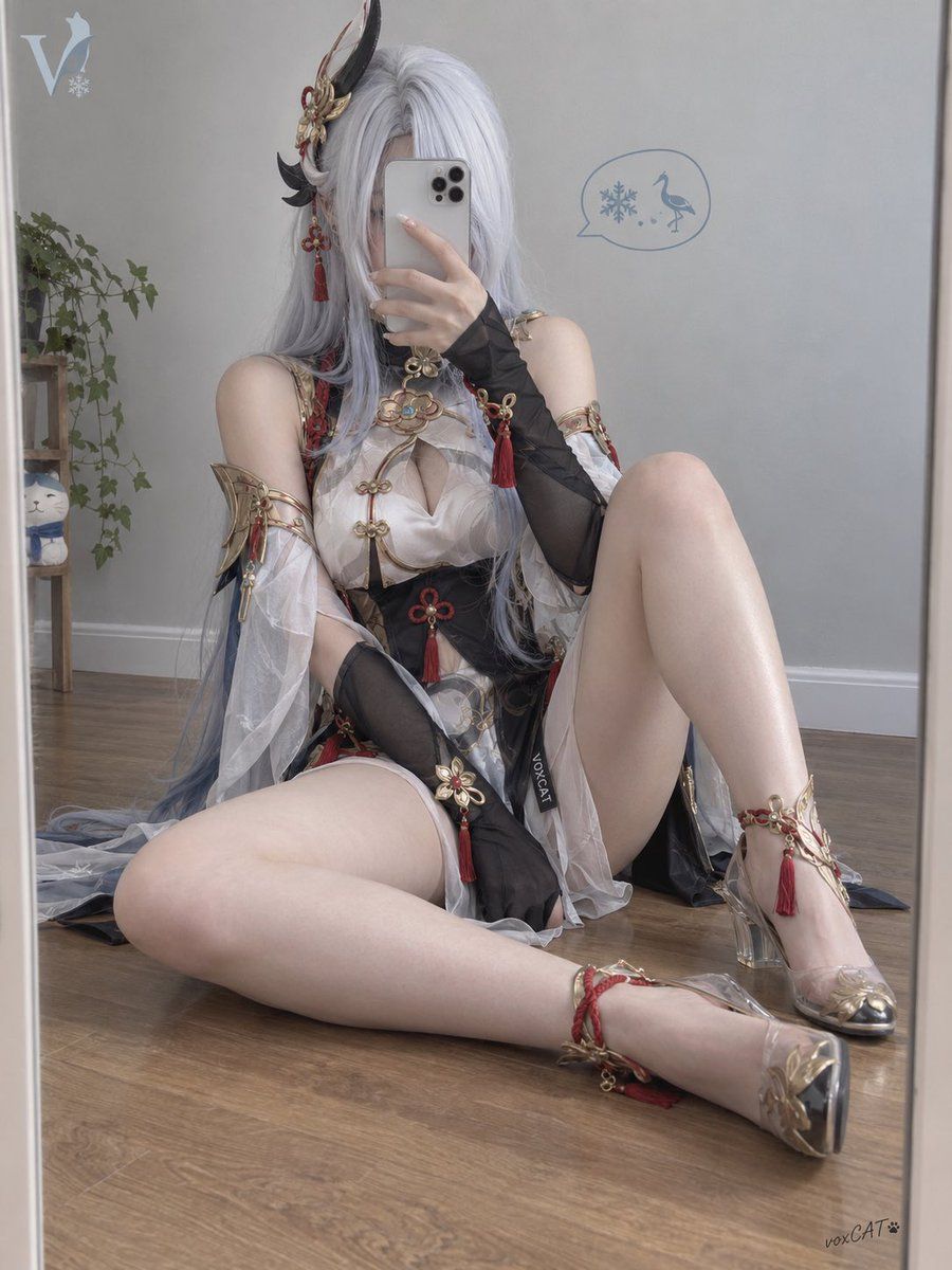 Cosplay Mirror Selfie Template