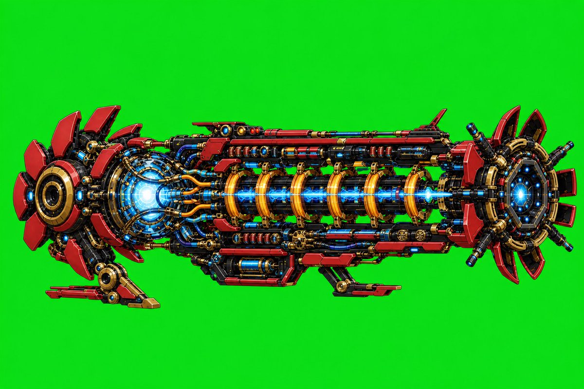 Futuristic Electromagnetic Cannon