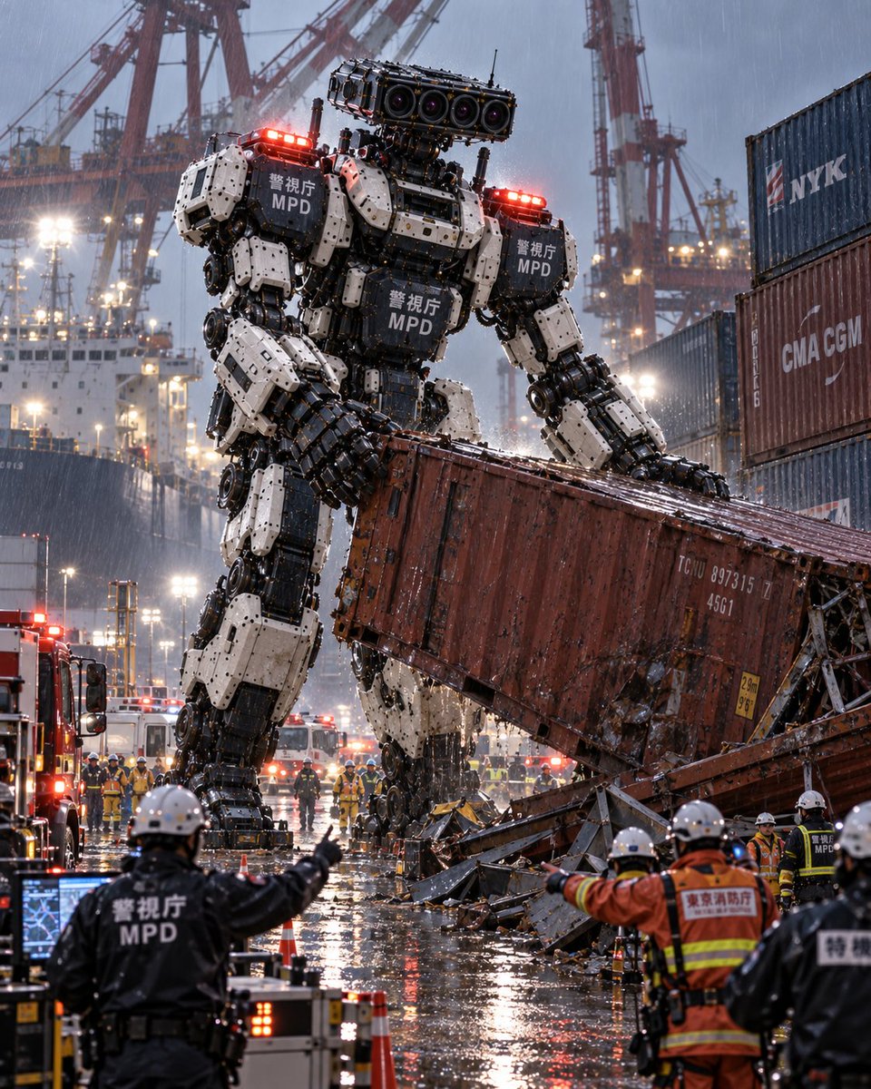 MPD Robot Lifting Containers
