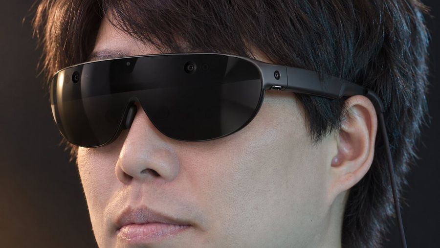 Slim Mixed Reality Headset Close-up