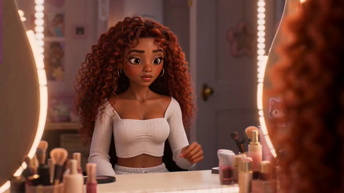 Cute Curly Bun Hair Fail Animation
