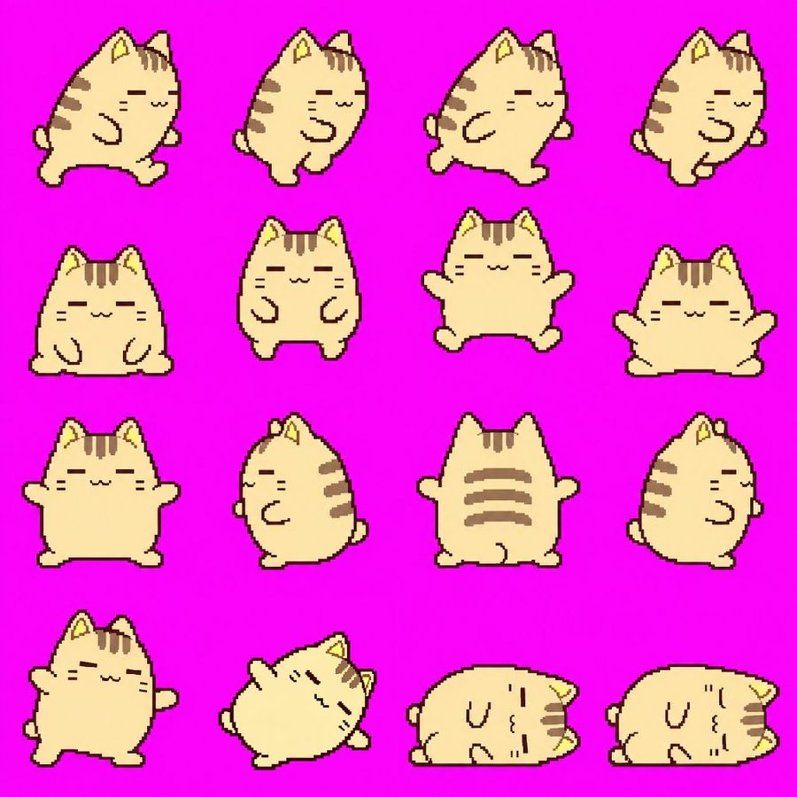 Pixel Art Animation Sprite Sheet