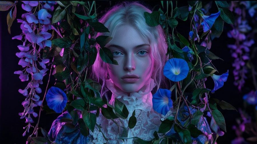 Recreate Image with Vines and Neon