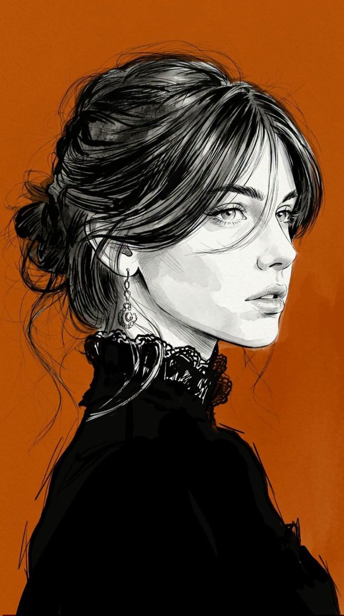 Minimalist Fashion Editorial Sketch