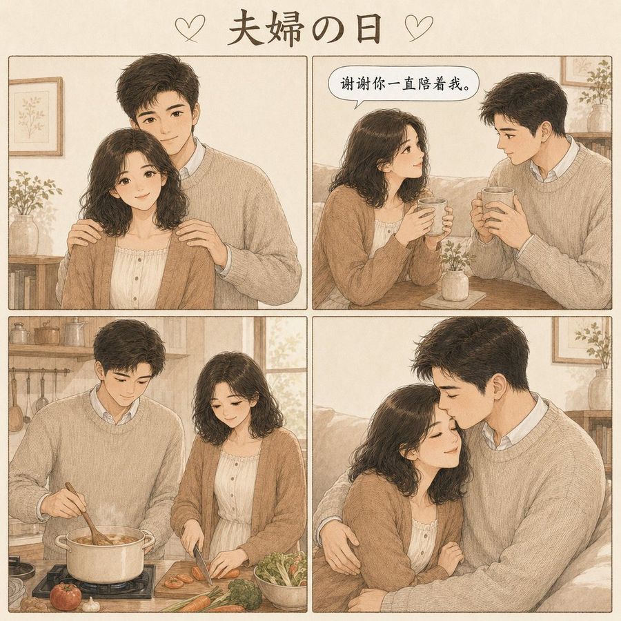 Healing Japanese Four-Panel Manga