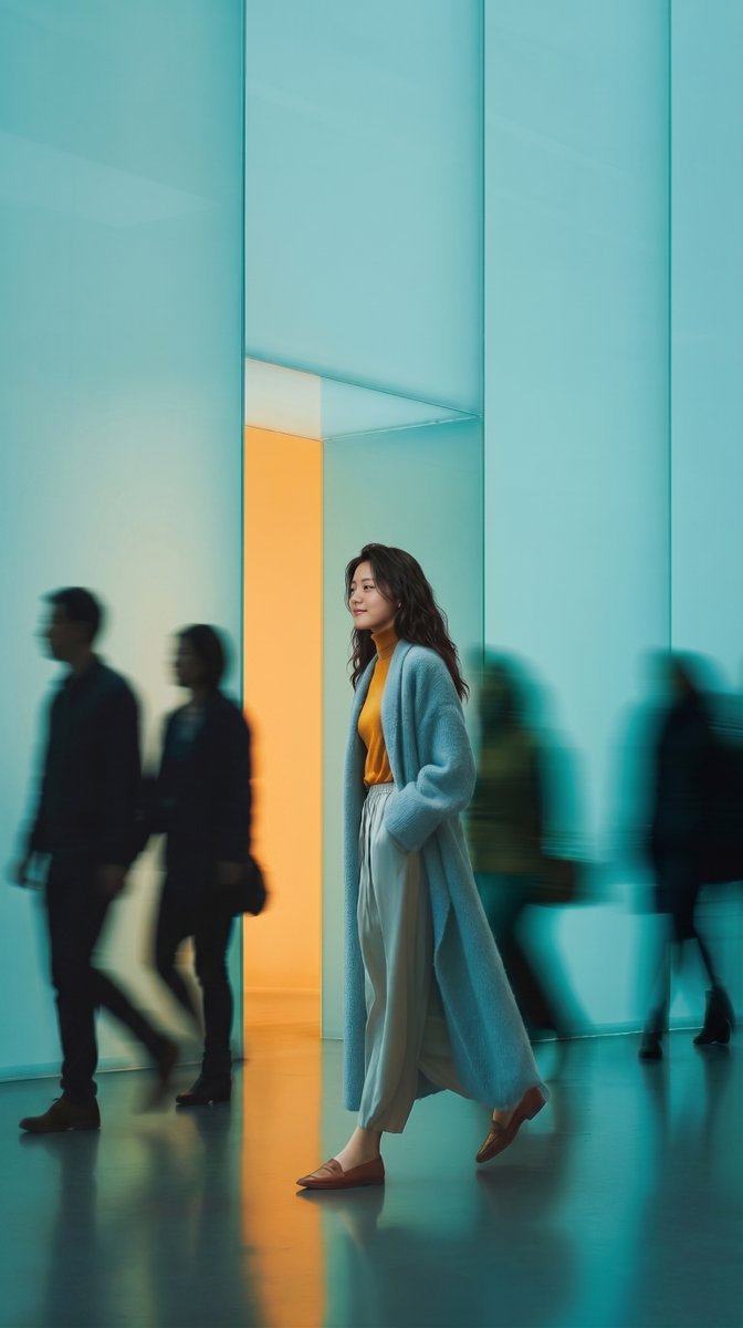 Modern Corridor Fashion Photography