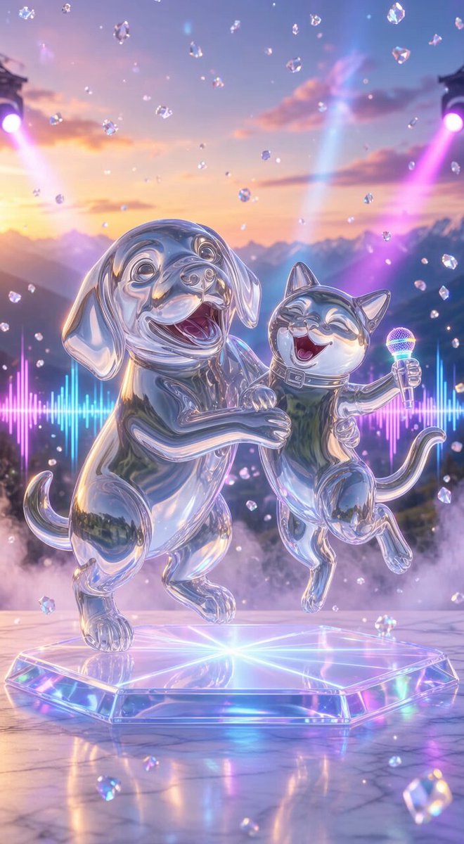 Dancing Crystal Animals