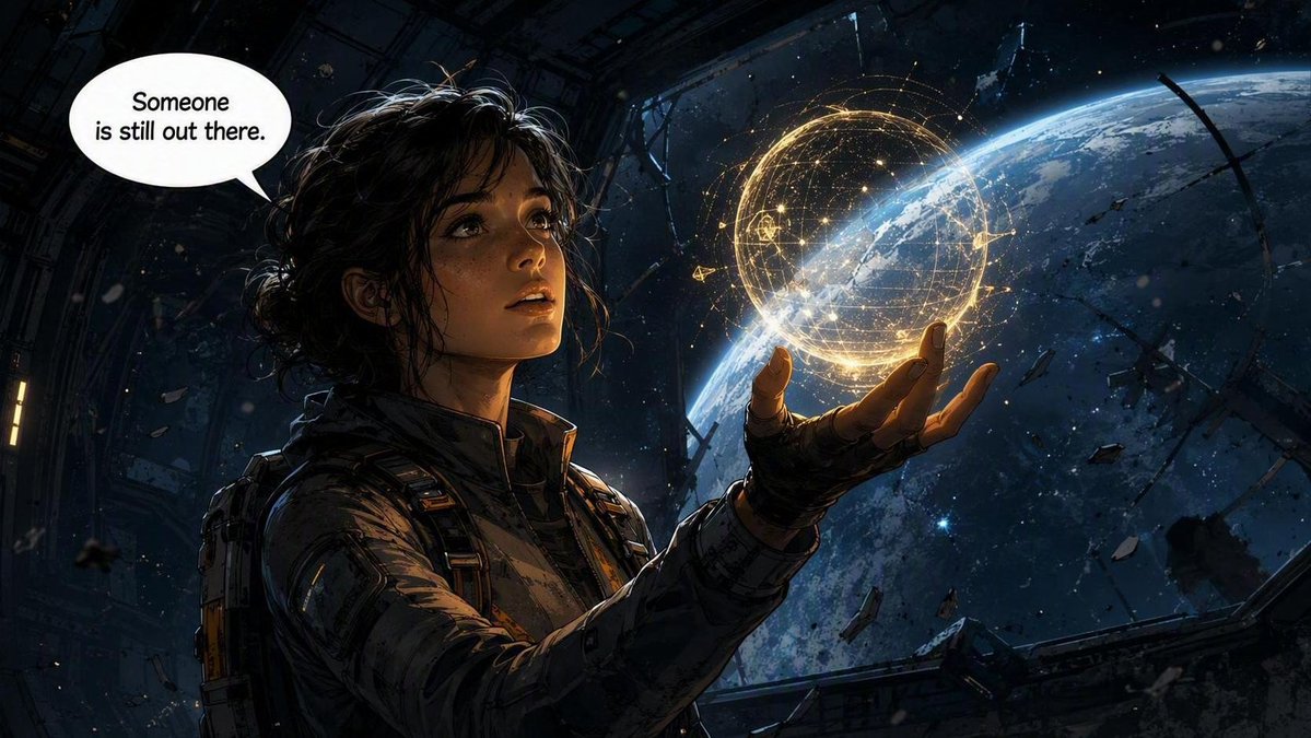 Sci-Fi Comic Storyboard Illustration