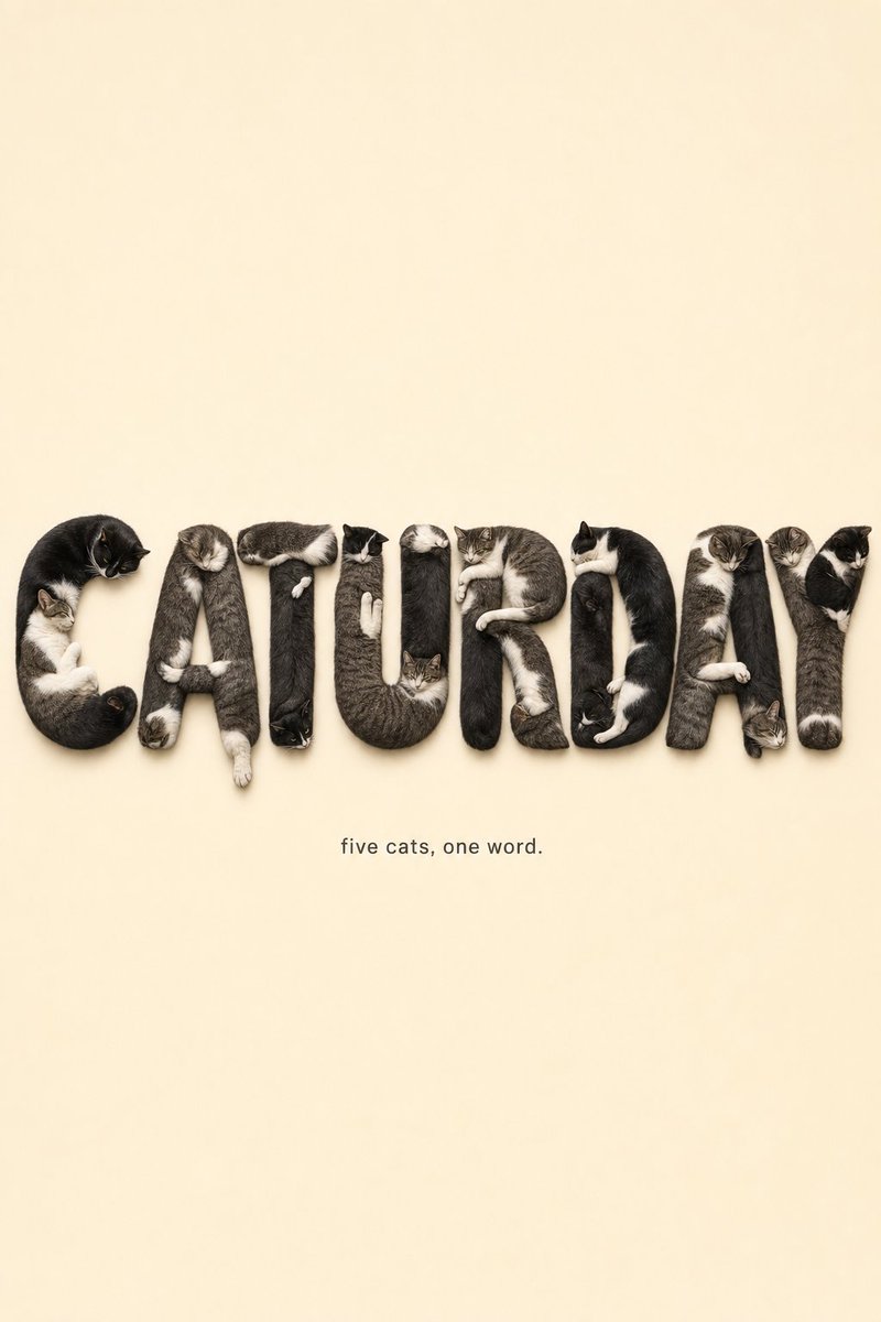 Cat Typography Design