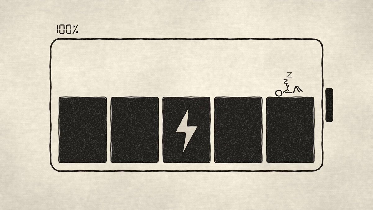 Opus 5.5 Stickman Battery Loop Animation