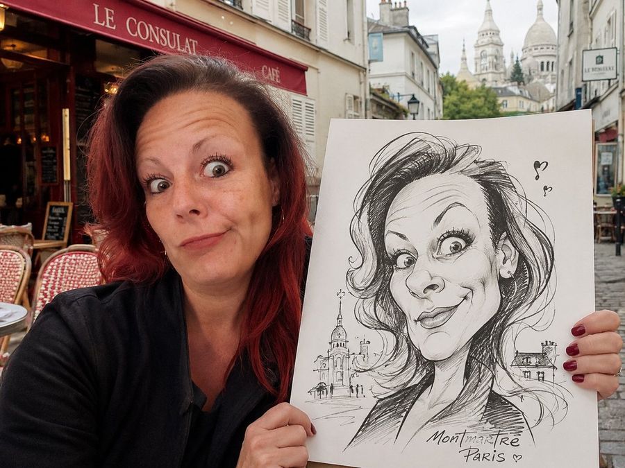 Montmartre Caricature Portrait