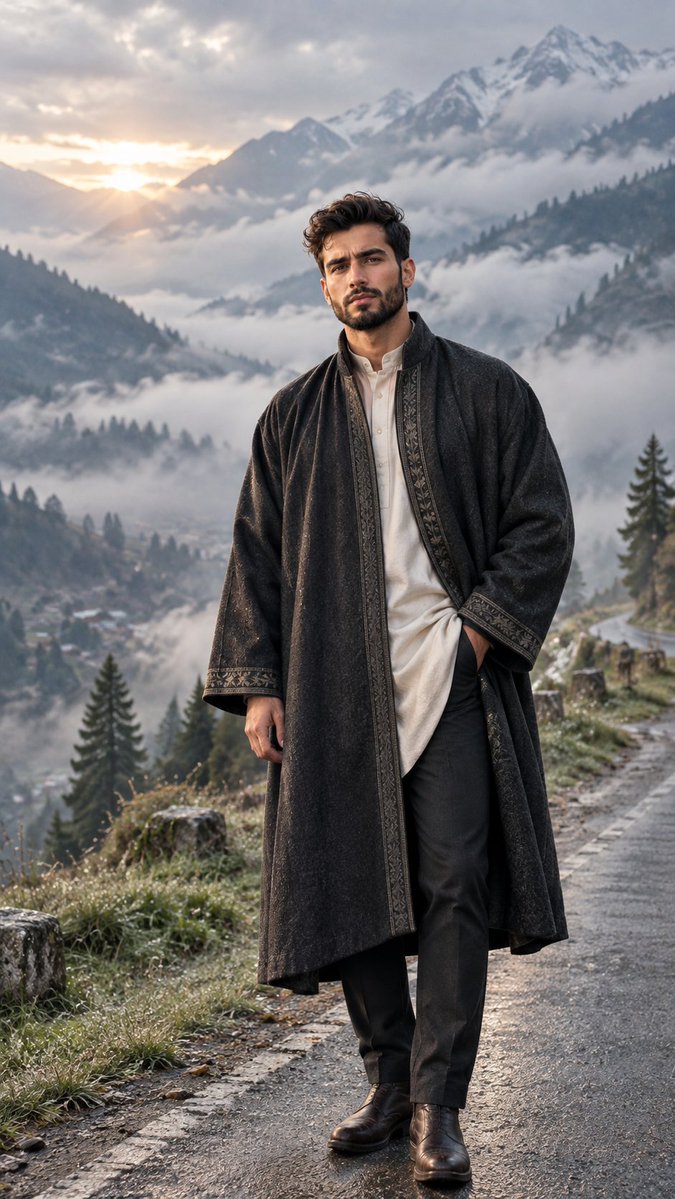 Cinematic Portrait in Kashmir Mist