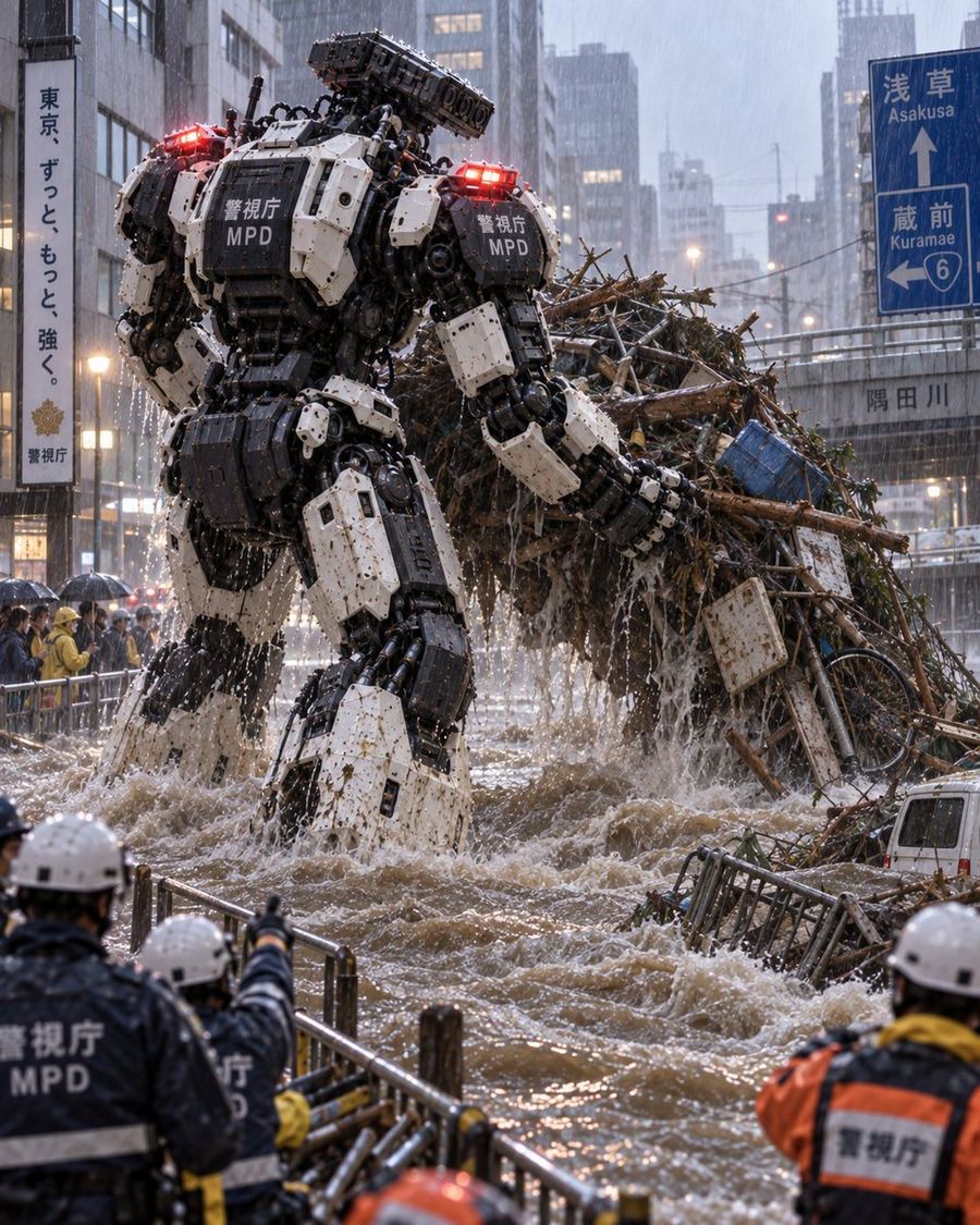MPD Flood Relief Mecha