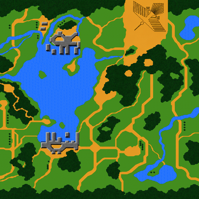 Seamless Retro Game Map Texture Generator