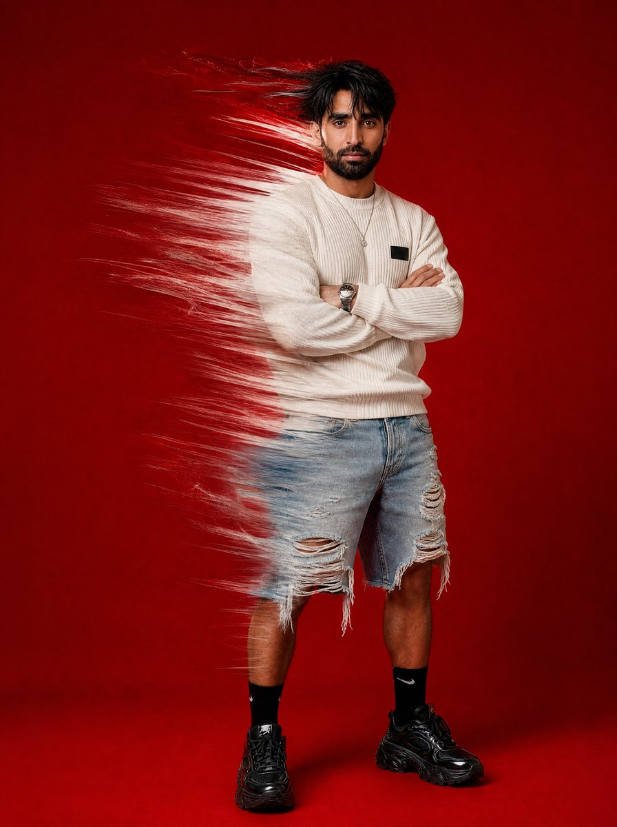 High Fashion Male Shatter Effect