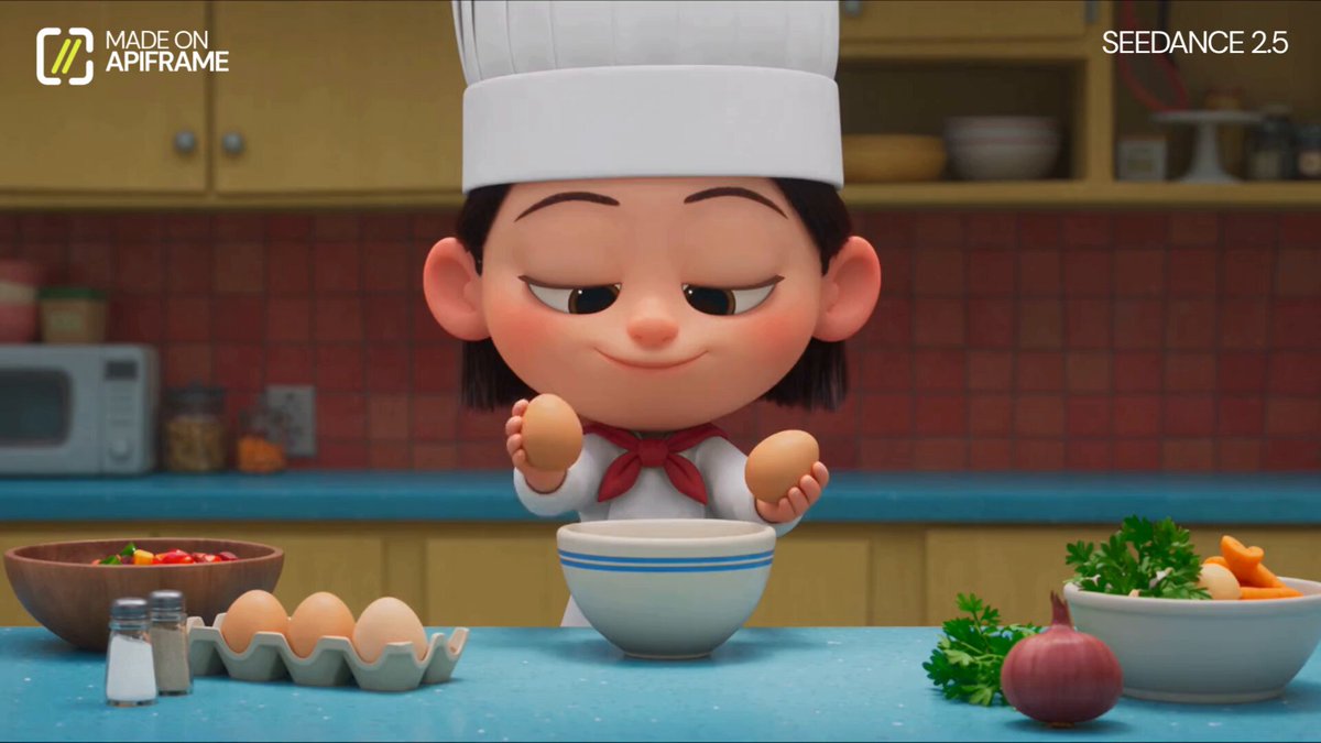 Pixar-Style Cooking Short Film Prompt