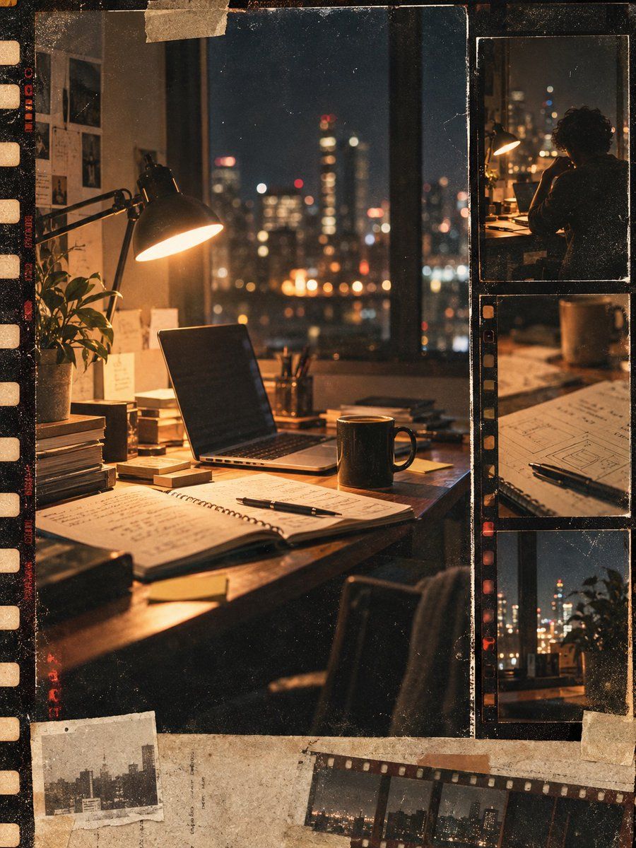 Vintage Film Style Startup Archive Poster