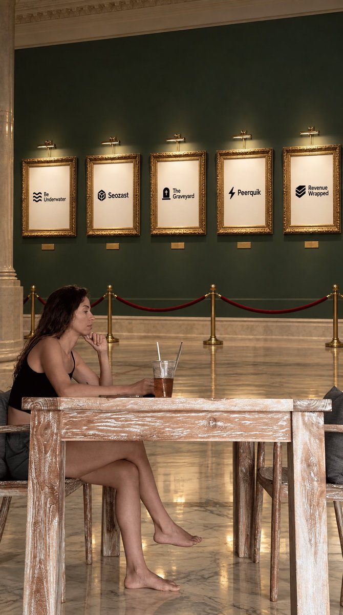 Gallery Cafe Startup Poster Scene