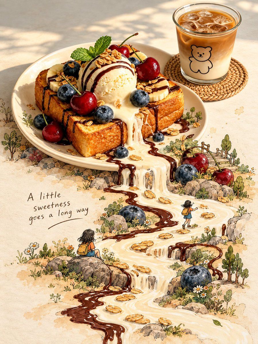Surreal Food to Storybook Transformation