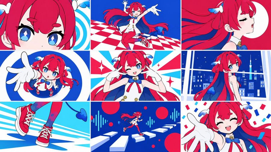 Anime Character 9-Grid Promo Collage