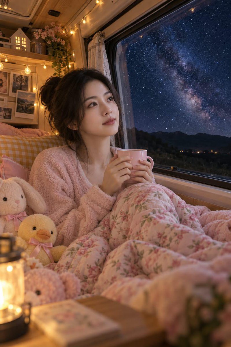 Cozy Camper Van and Milky Way Night