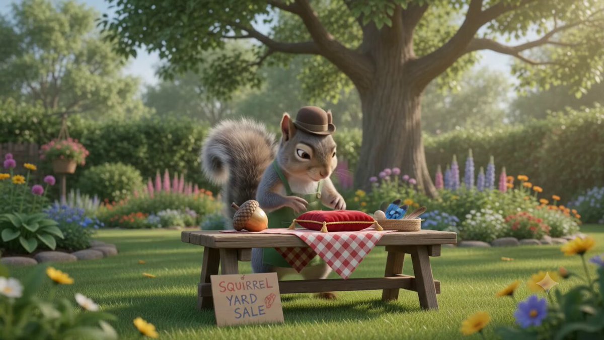 Squirrel Garden Yard Sale