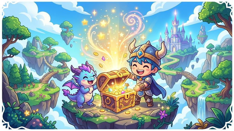 Chibi RPG Game Event Key Visual