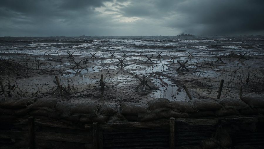 WWII Stormy Beach Fortifications